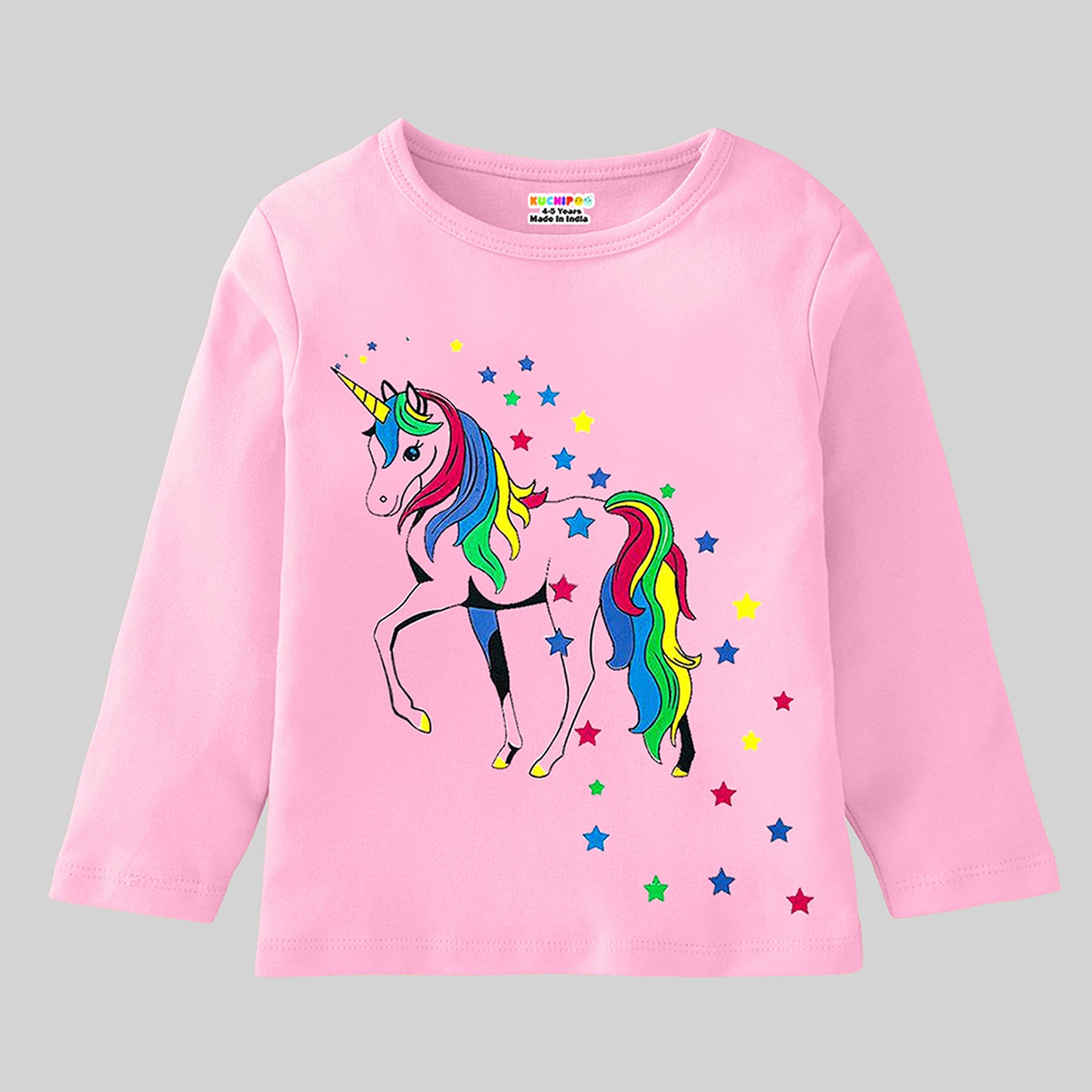 KUCHIPOO Girls Full Sleeves T-Shirts