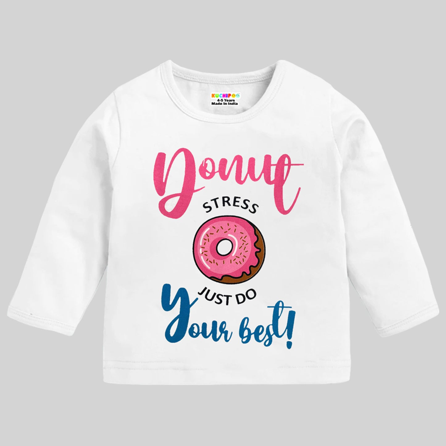 KUCHIPOO Baby Girls  Full Sleeves T-Shirts