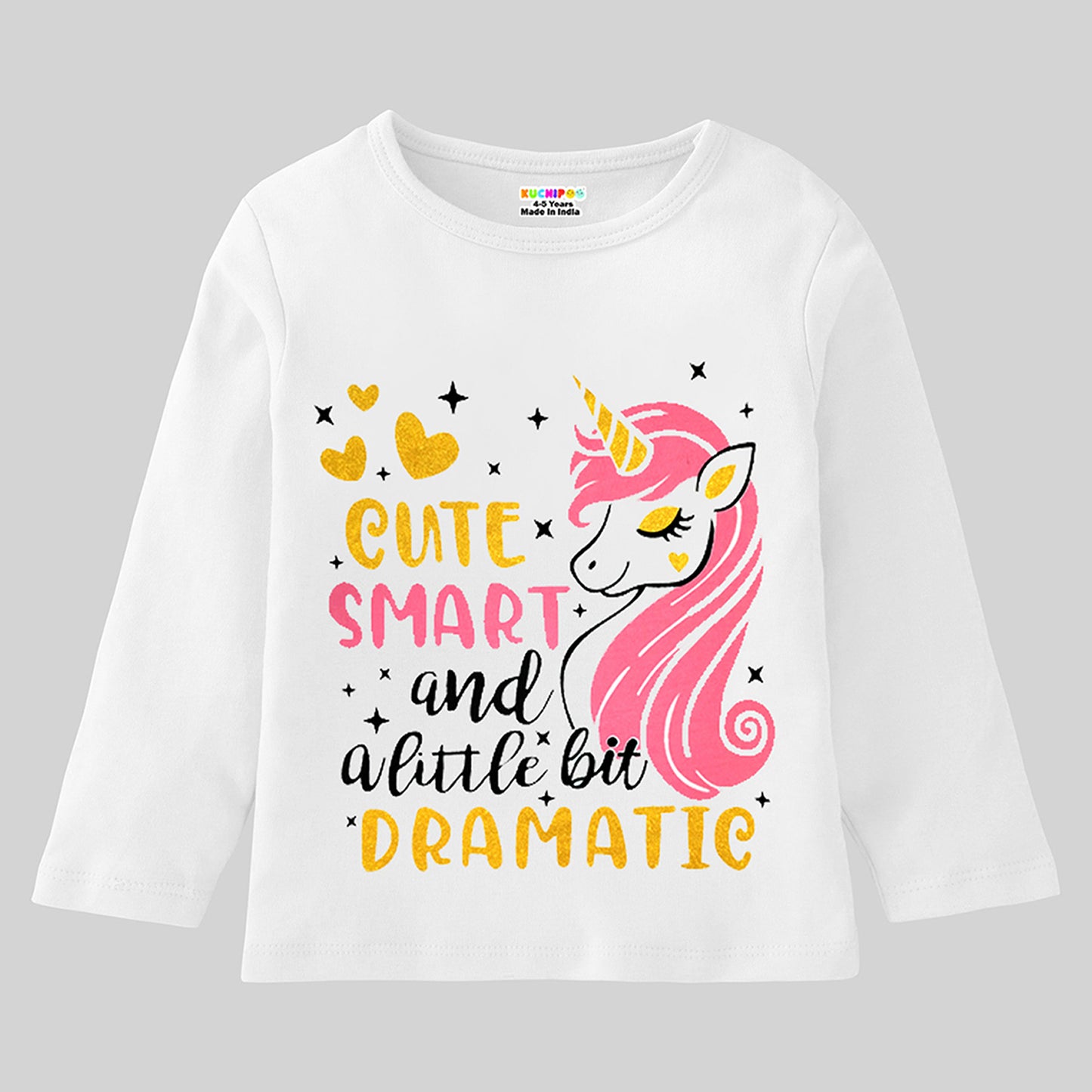 KUCHIPOO Girls Full Sleeves T-Shirts