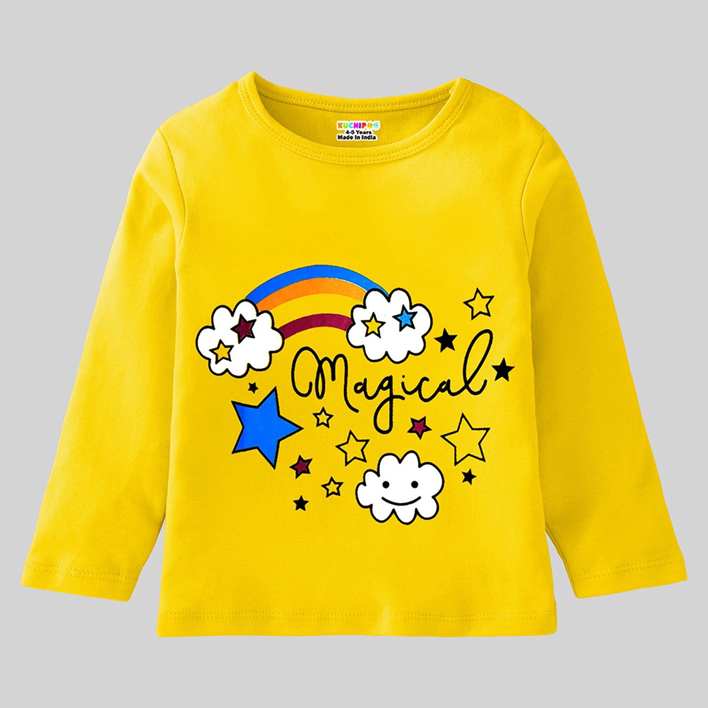 KUCHIPOO Girls Full Sleeves T-Shirts