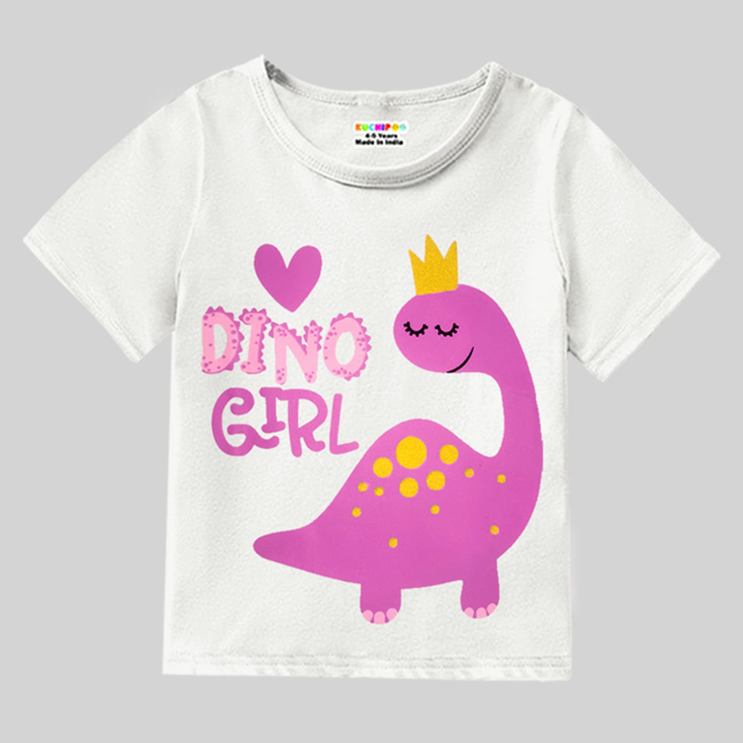 KUCHIPOO Baby Girls Half Sleeves T-Shirts