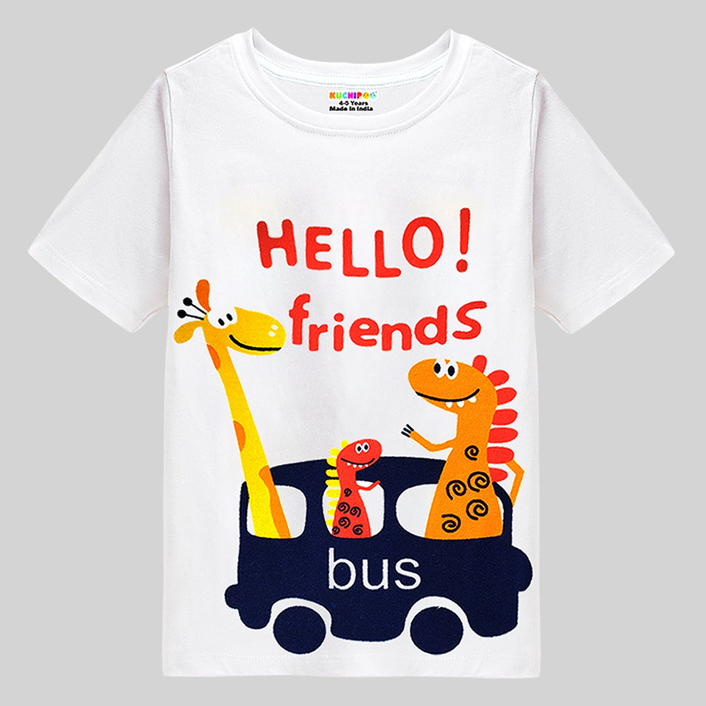 KUCHIPOO Baby Boys and Baby Girls Half Sleeves T-Shirts