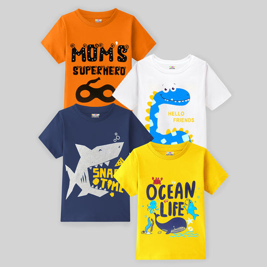 KUCHIPOO Baby Boys and Baby Girls Half Sleeves T-Shirts