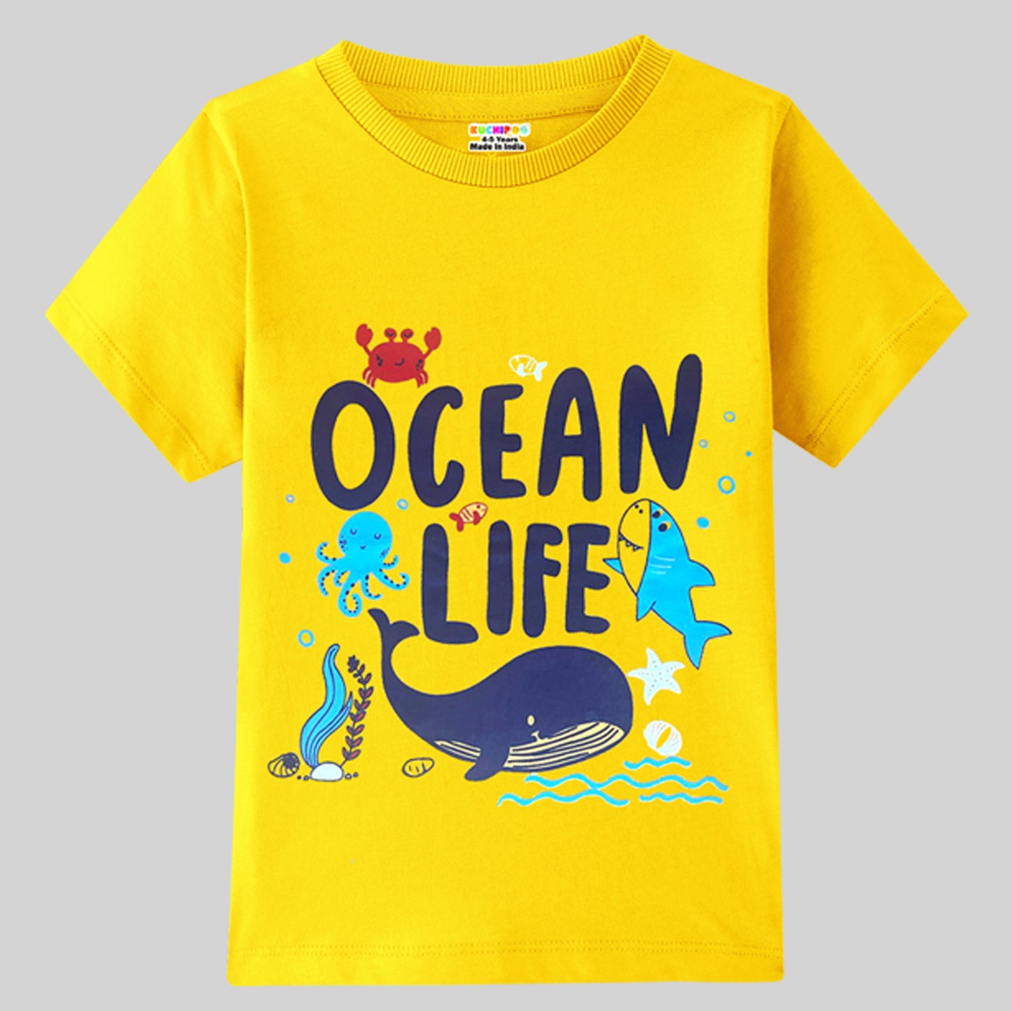 KUCHIPOO Baby Boys and Baby Girls Half Sleeves T-Shirts