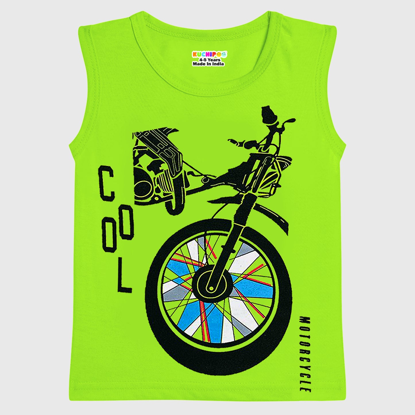 KUCHIPOO Boys Sleeves less T-Shirts