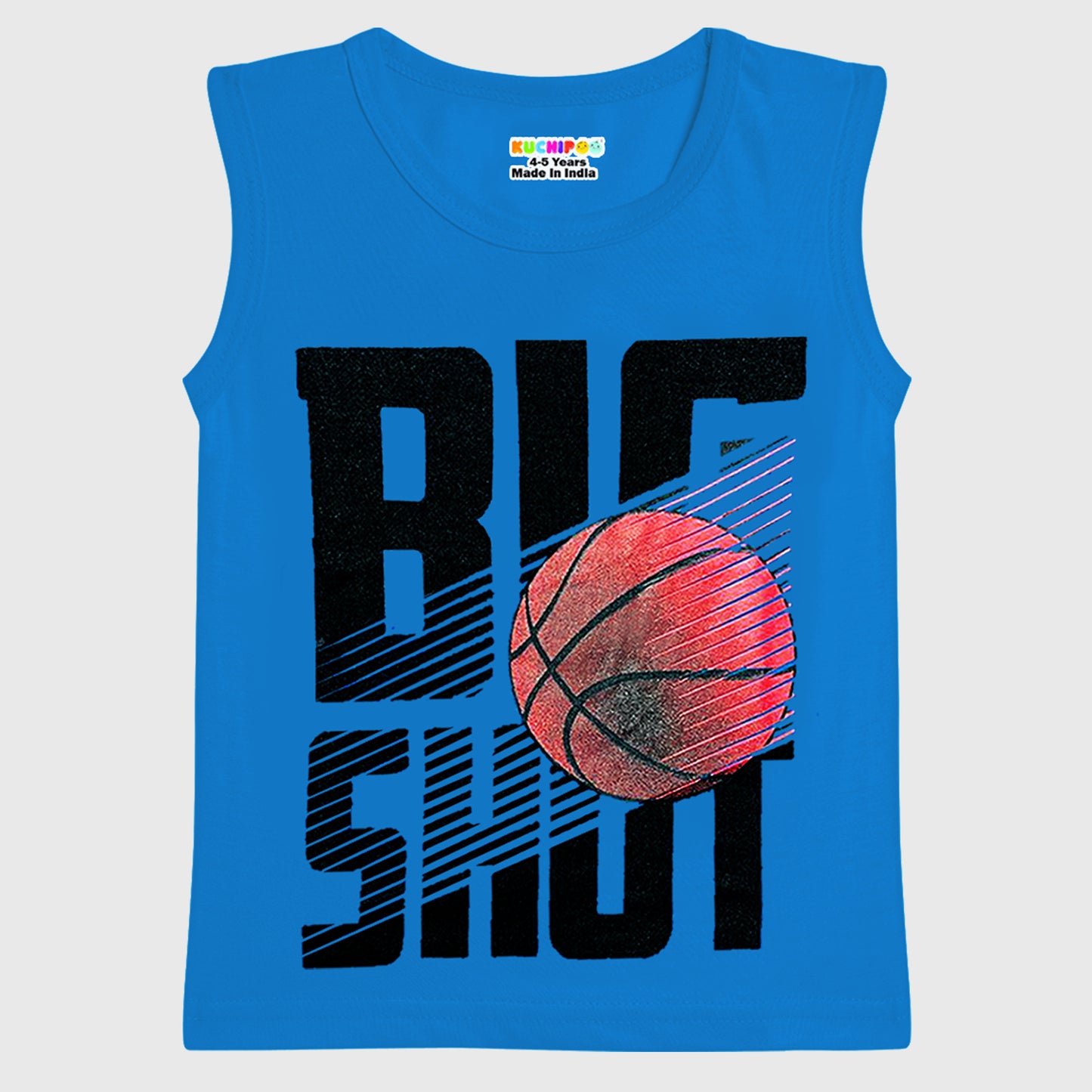 KUCHIPOO Boys Sleeves less T-Shirts