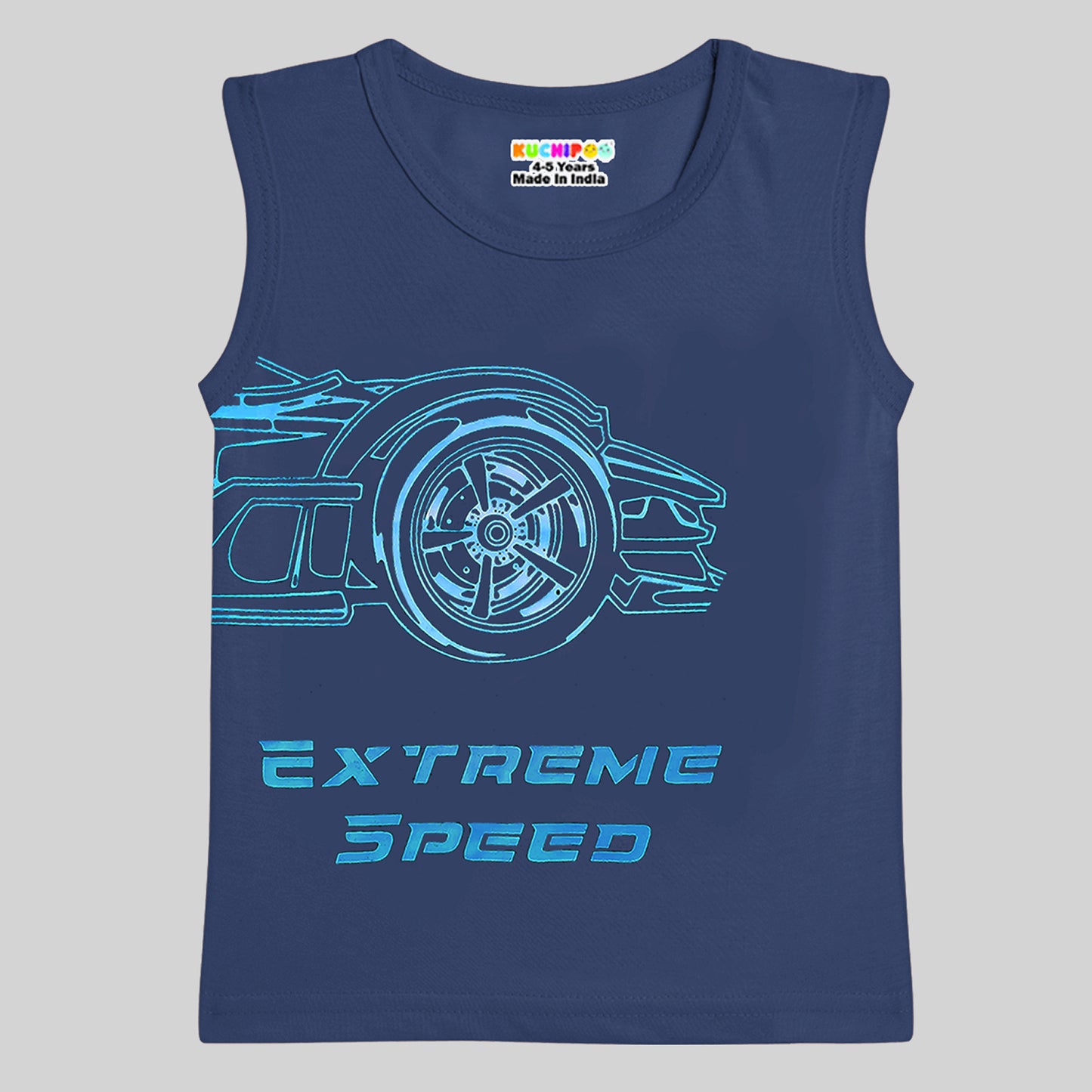 KUCHIPOO Boys Sleeves less T-Shirts