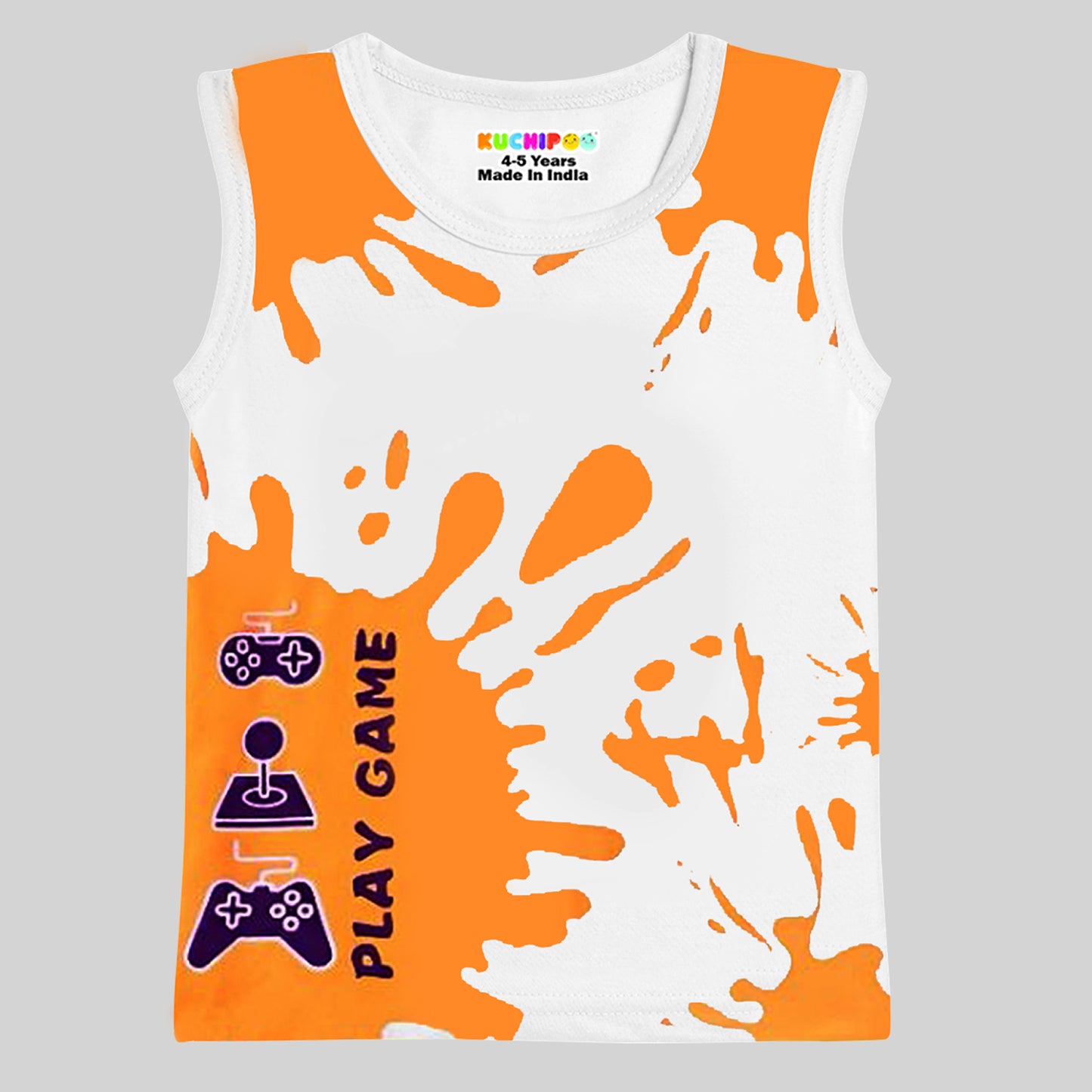 KUCHIPOO Boys Sleeves less T-Shirts