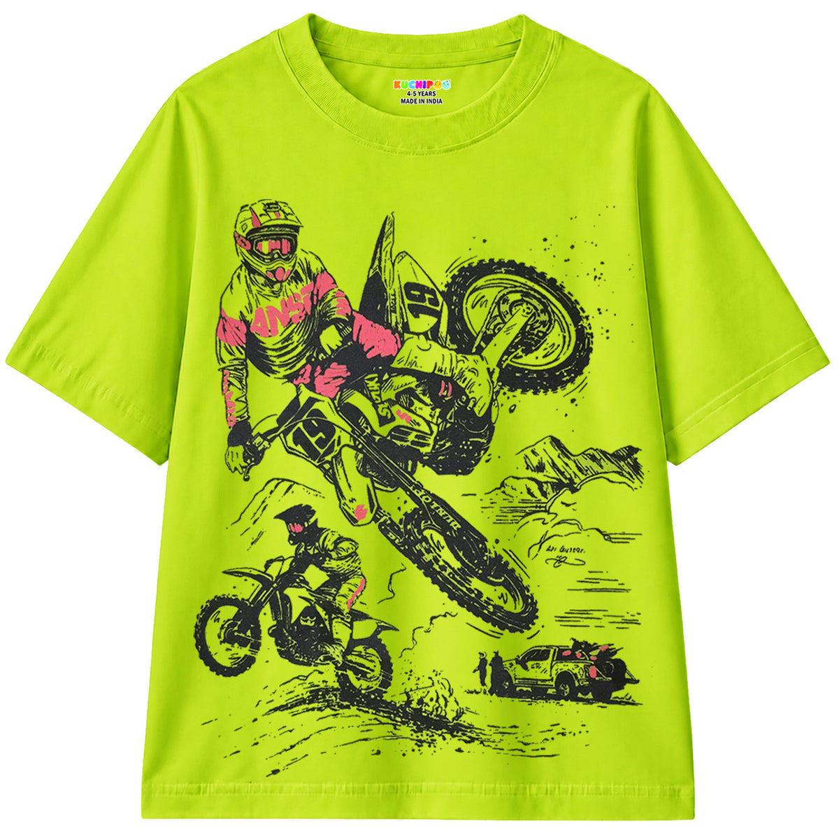 KUCHIPOO Boys Half Sleeves T-Shirts