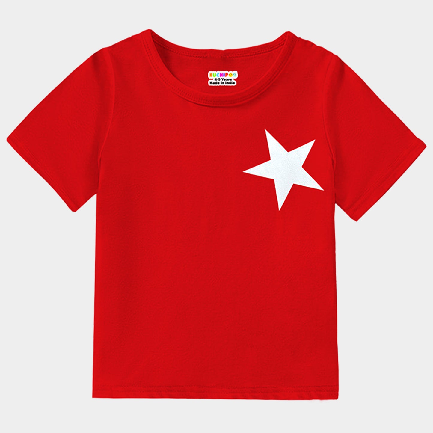 KUCHIPOO Girls Half Sleeves T-Shirts