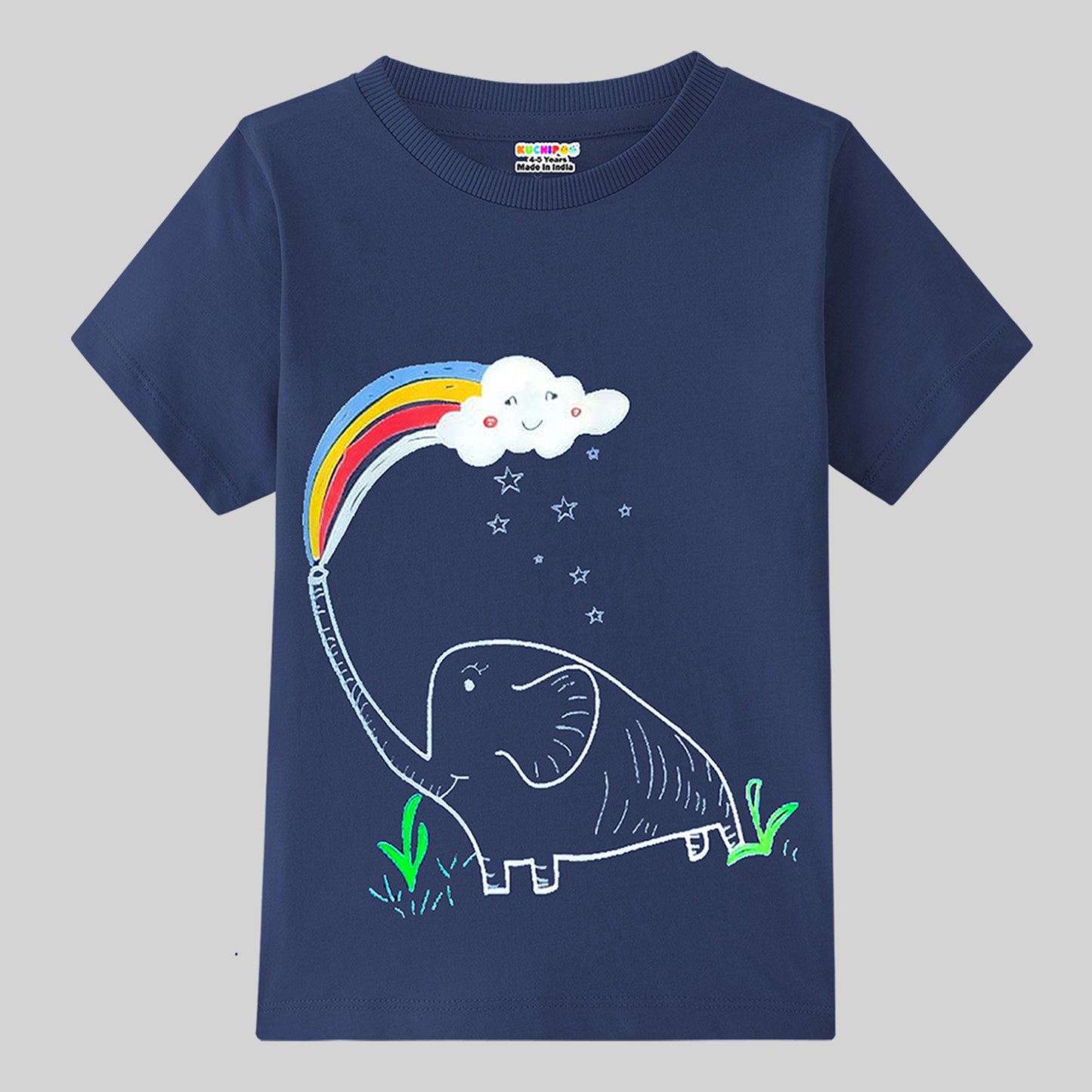 KUCHIPOO Boys Half Sleeves T-Shirts