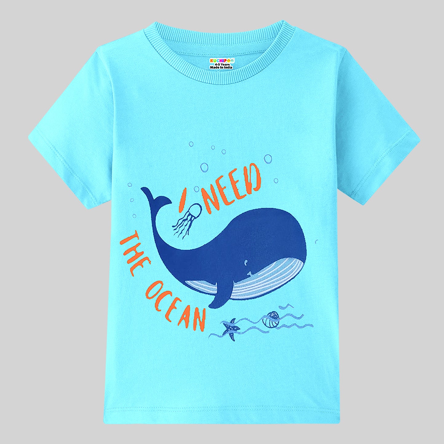 KUCHIPOO Boys Half Sleeves T-Shirts