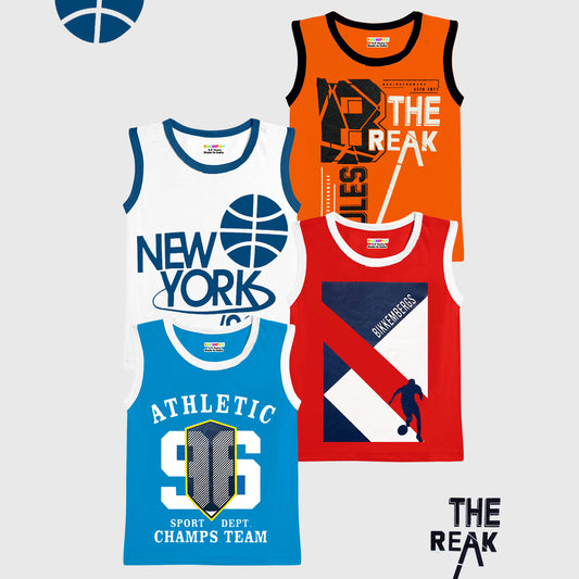 KUCHIPOO Boys Sleeves less T-Shirts