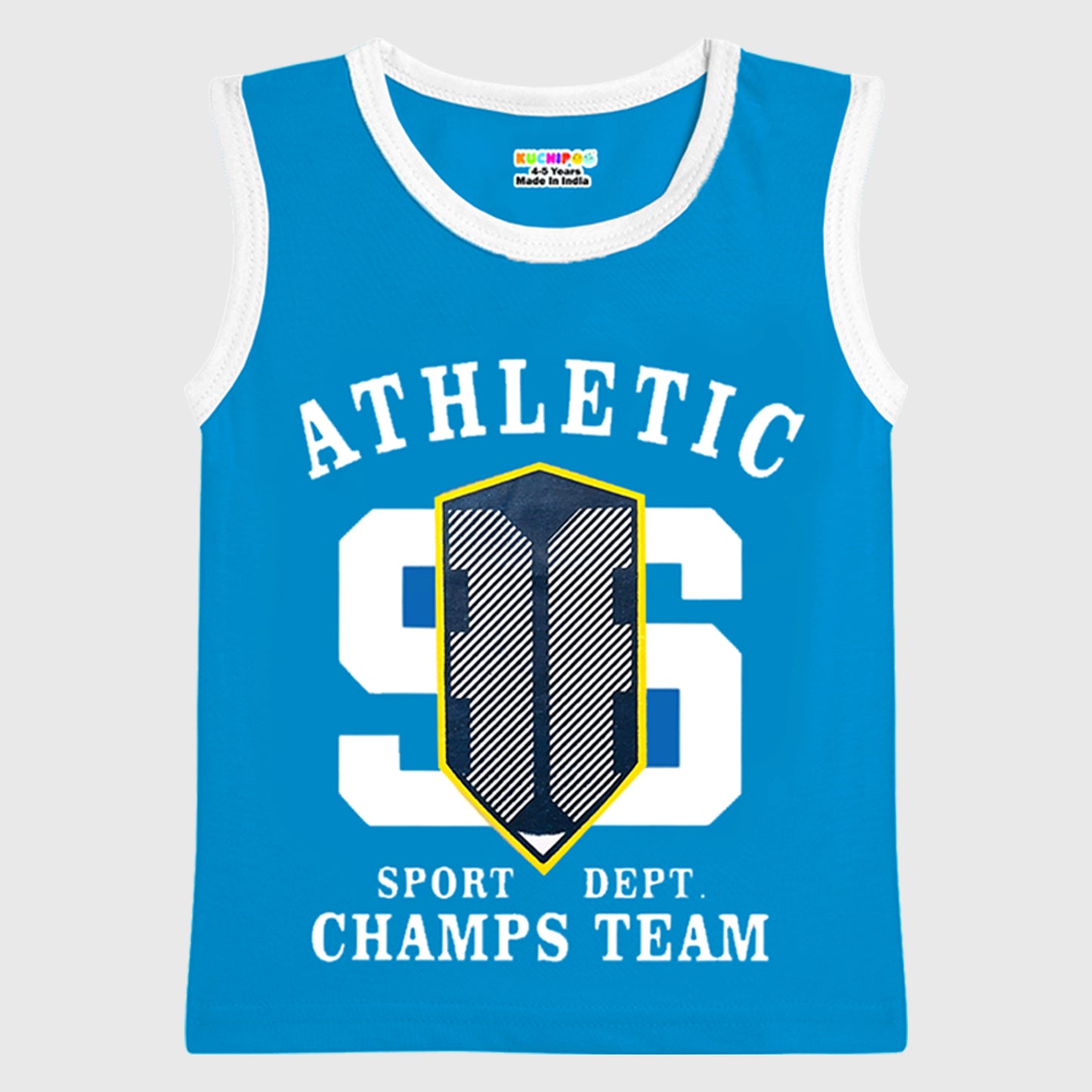 KUCHIPOO Boys Sleeves less T-Shirts