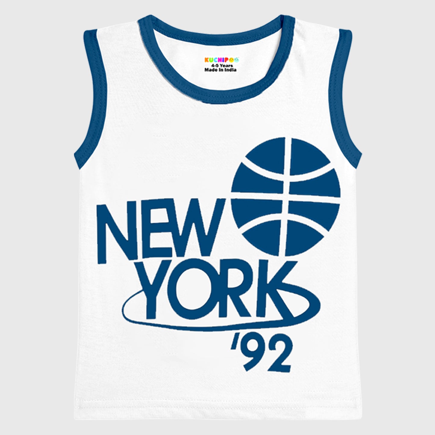 KUCHIPOO Boys Sleeves less T-Shirts