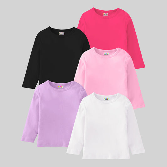 KUCHIPOO Girls Full Sleeves T-Shirts