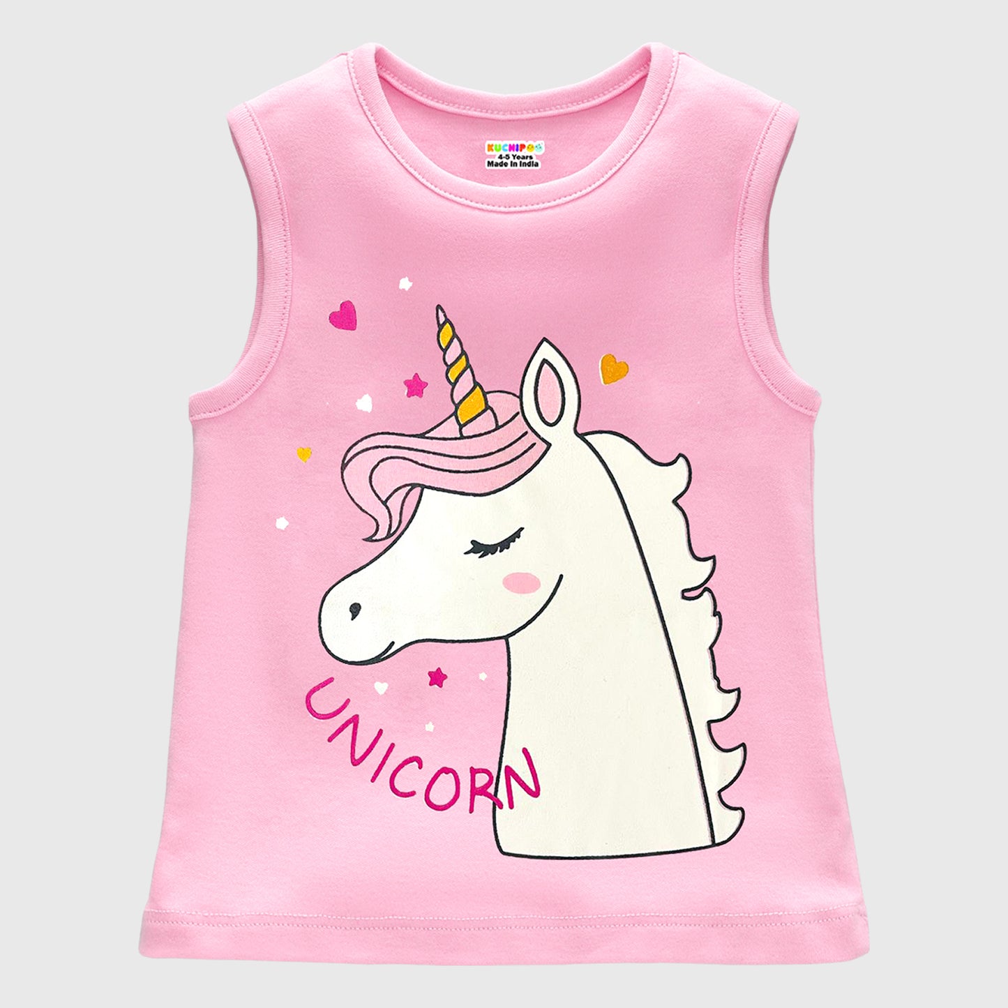 Kuchipoo Girls Sleeveless T-Shirts