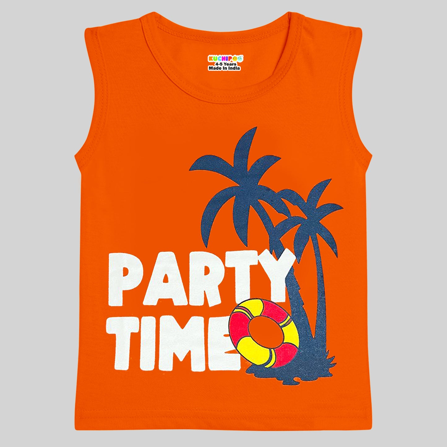 KUCHIPOO Boys Sleeves less T-Shirts