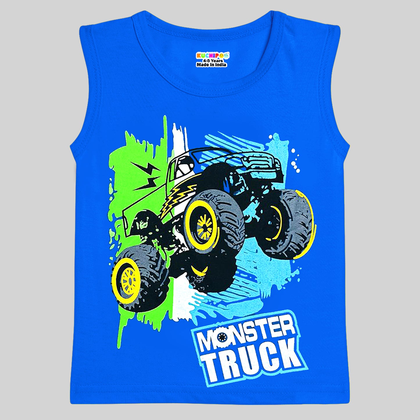 KUCHIPOO Boys Sleeves less T-Shirts