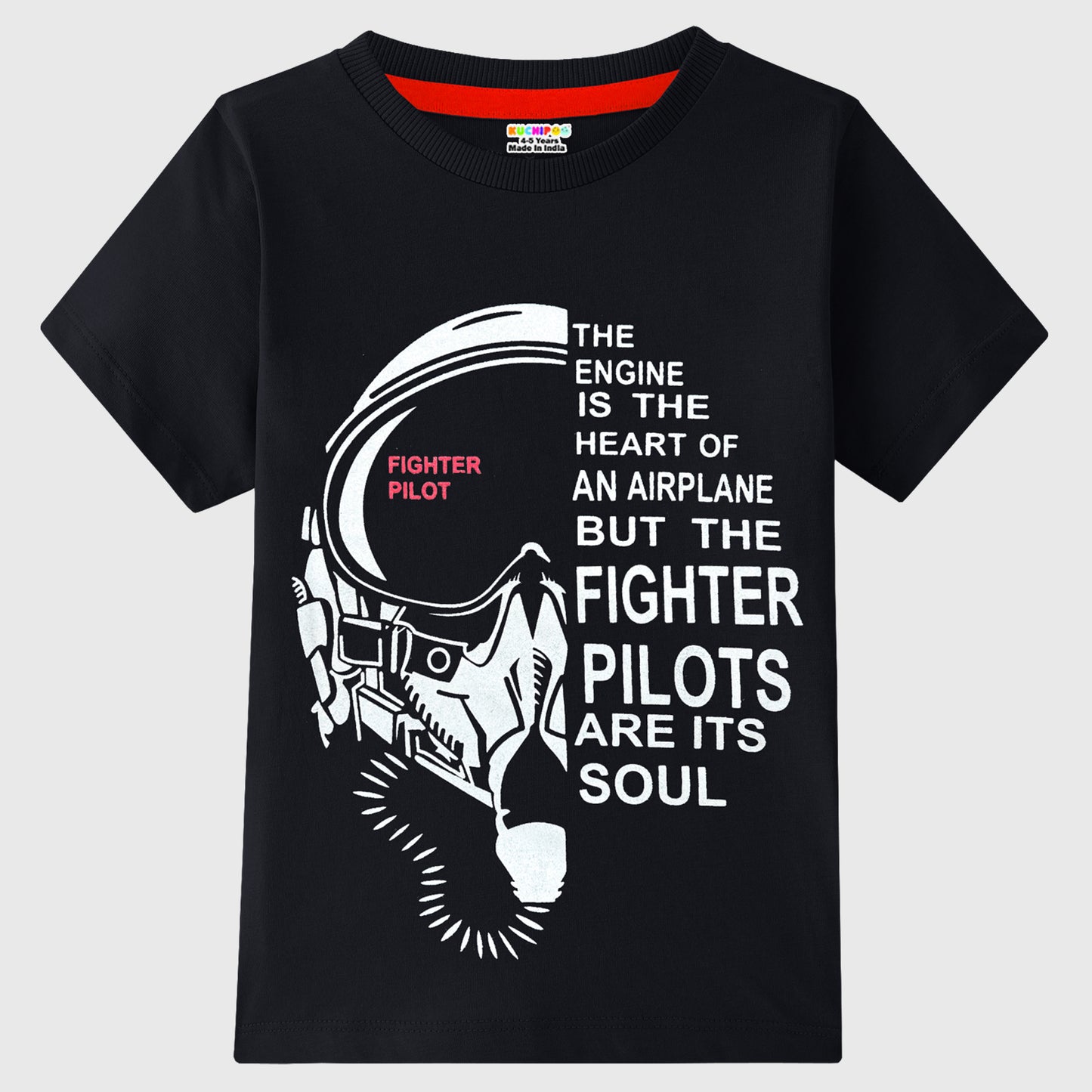 KUCHIPOO Boys Half Sleeves T-Shirts