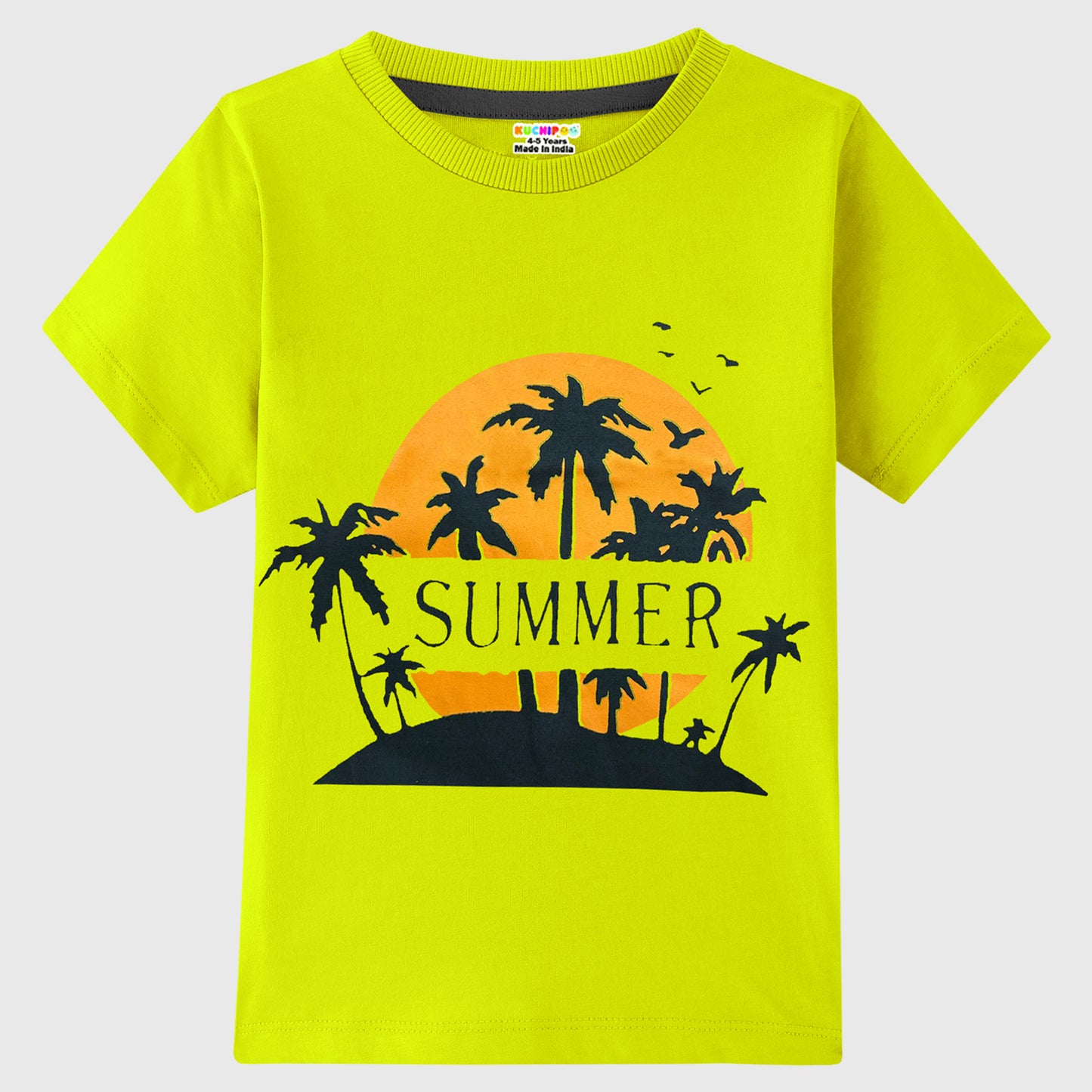 KUCHIPOO Boys Half Sleeves T-Shirts