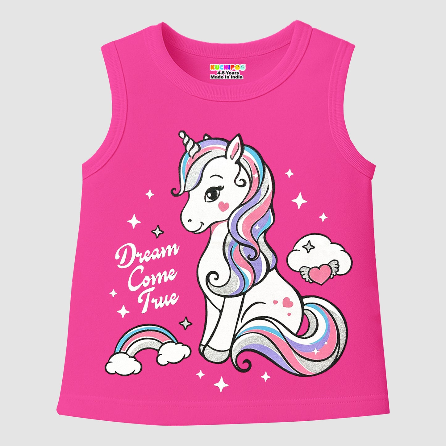 Kuchipoo Girls Sleeveless T-Shirts