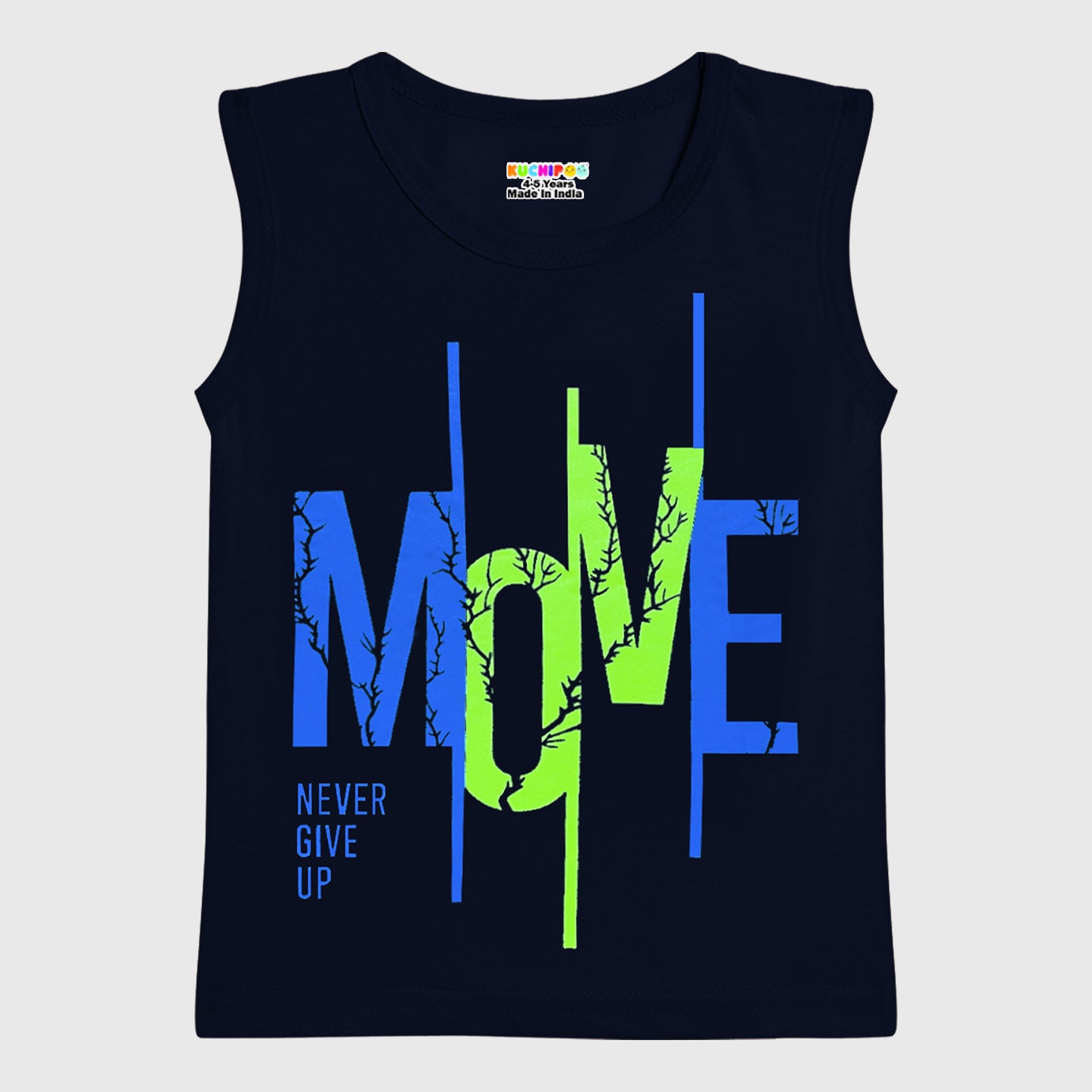 KUCHIPOO Boys Sleeves less T-Shirts