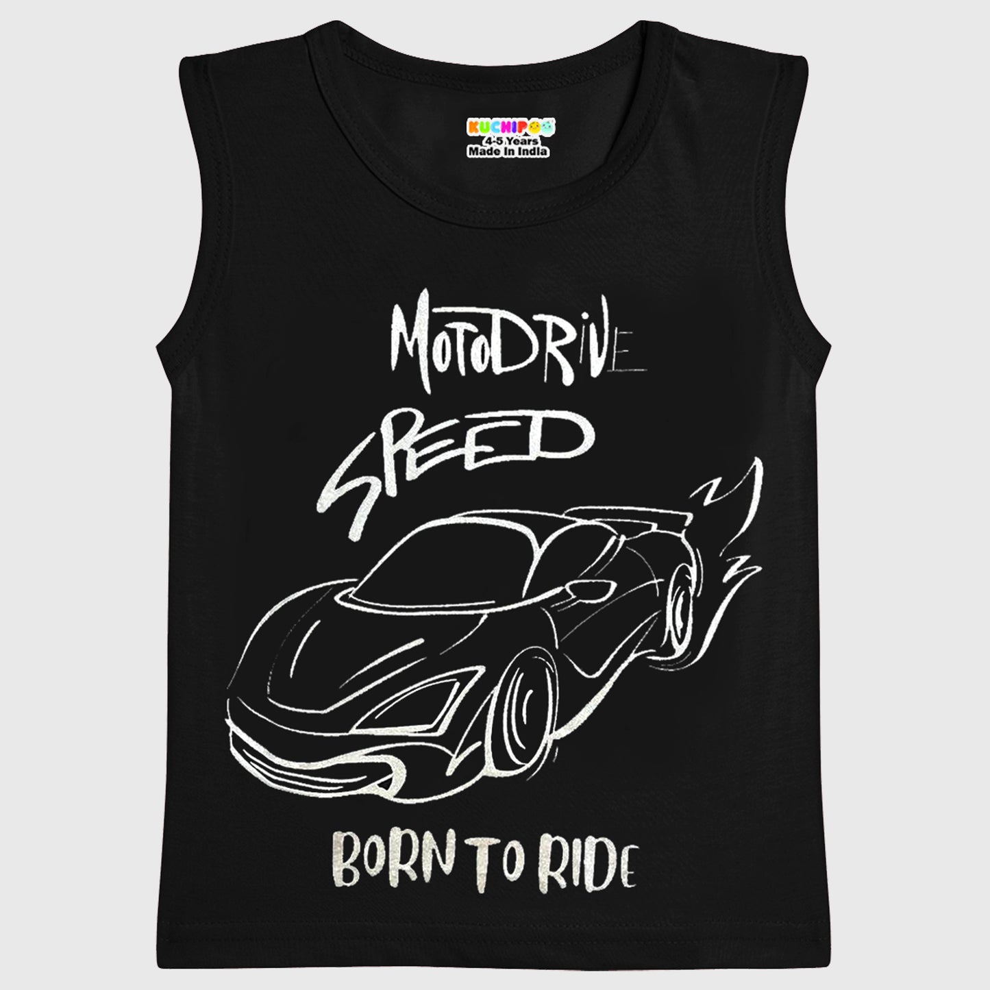 KUCHIPOO Boys Sleeves less T-Shirts