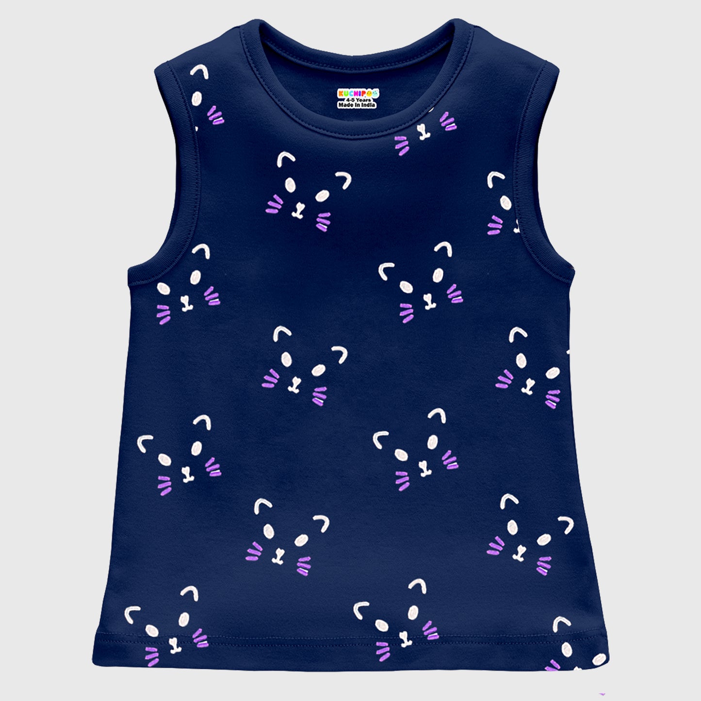 Kuchipoo Girls Sleeveless T-Shirts