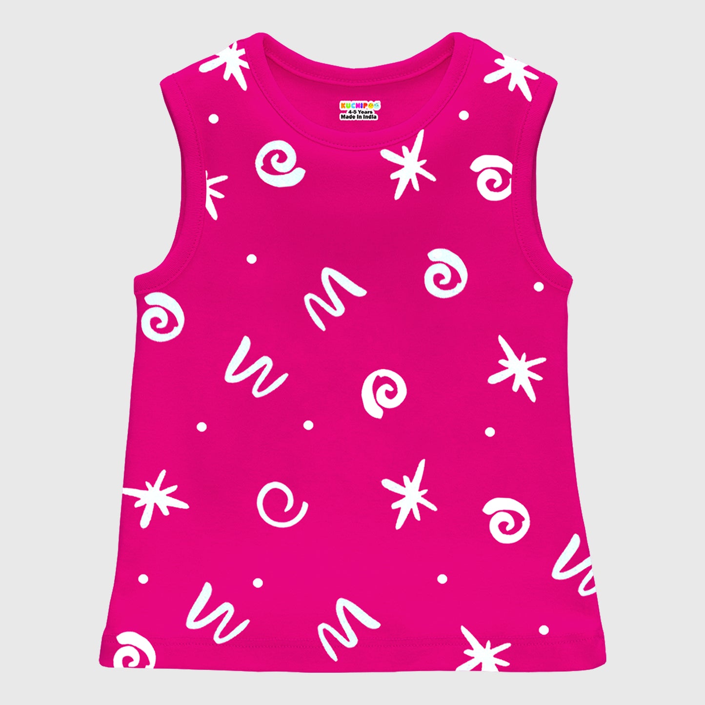 Kuchipoo Girls Sleeveless T-Shirts