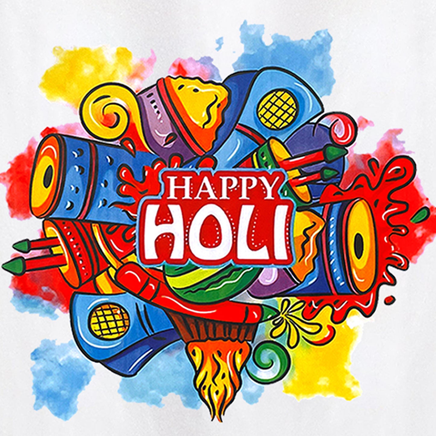 Kuchipoo Boys and Girls Holi T-Shirt