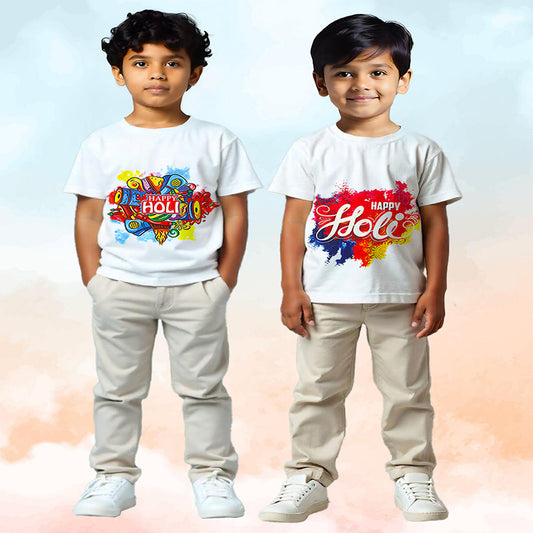 Kuchipoo Boys and Girls Holi T-Shirt