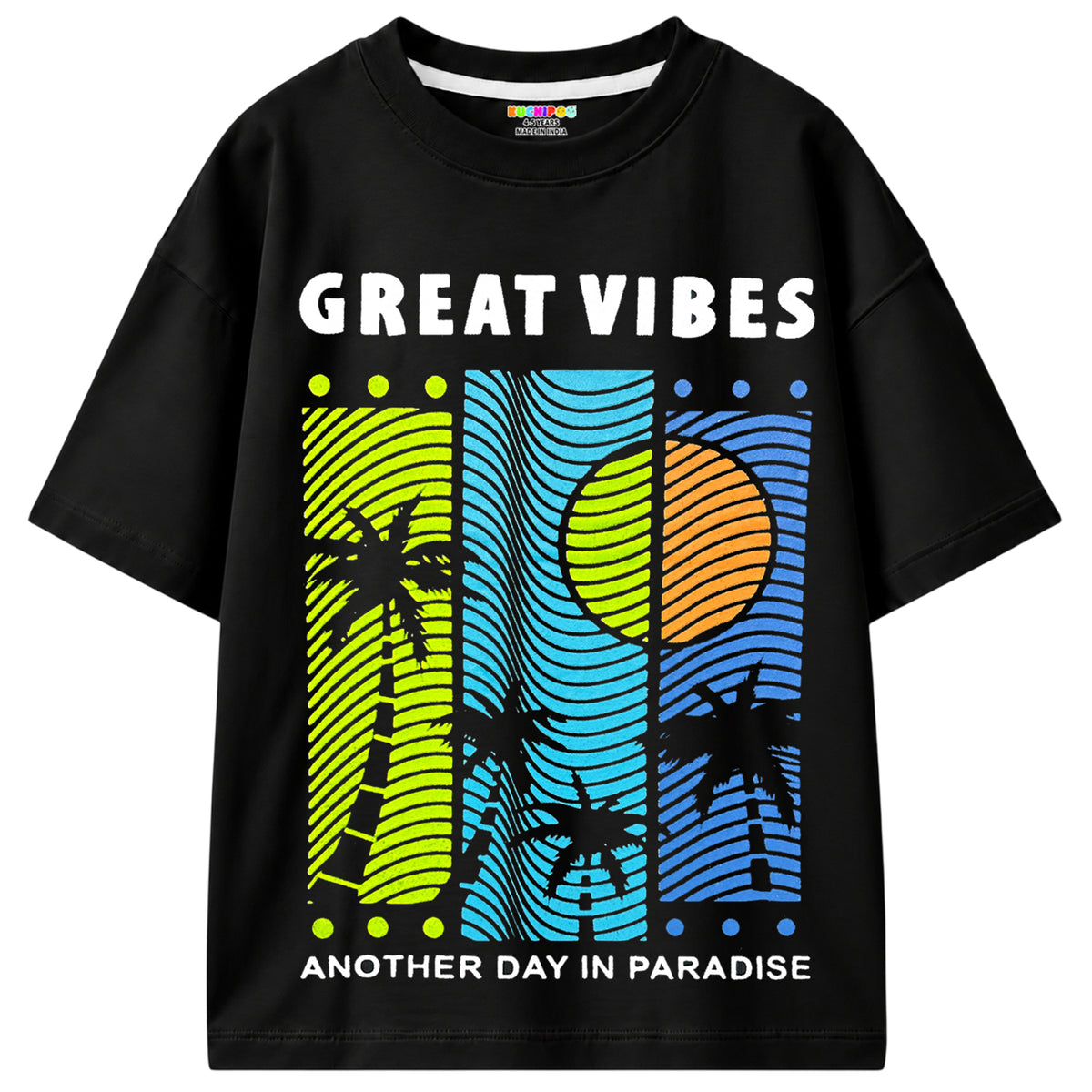 KUCHIPOO Boys Half Sleeves T-Shirts