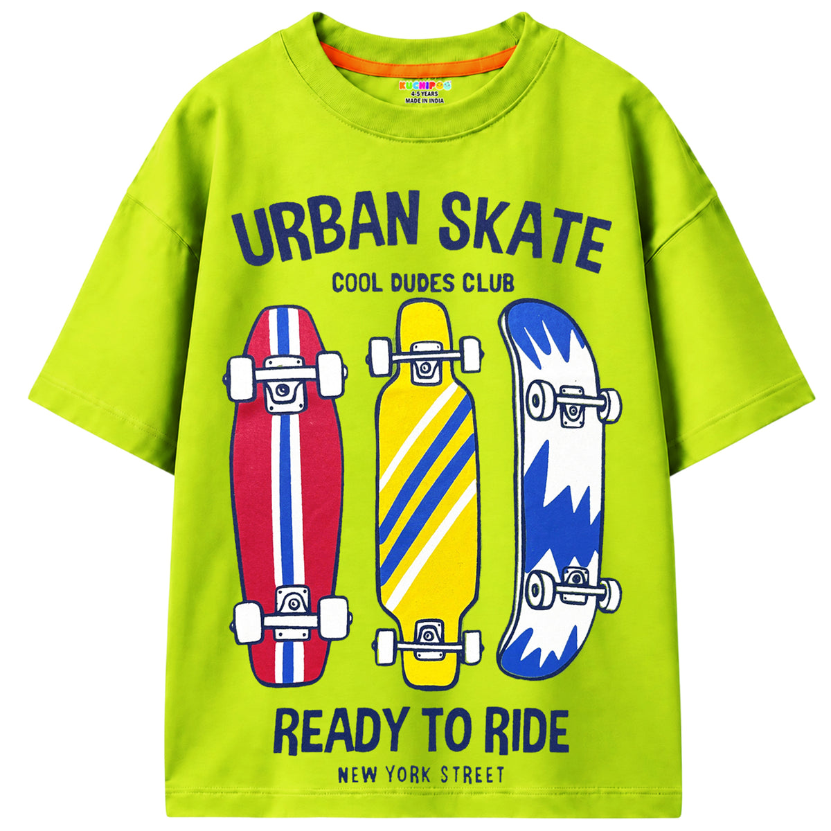KUCHIPOO Boys Half Sleeves T-Shirts