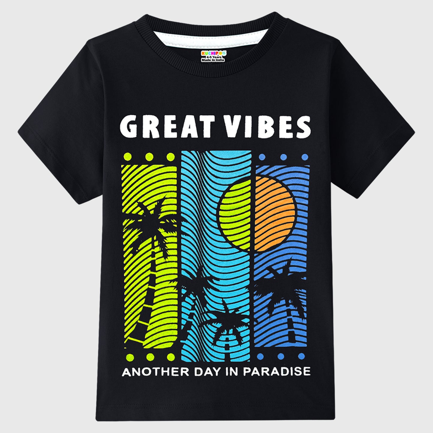 KUCHIPOO Boys Half Sleeves T-Shirts