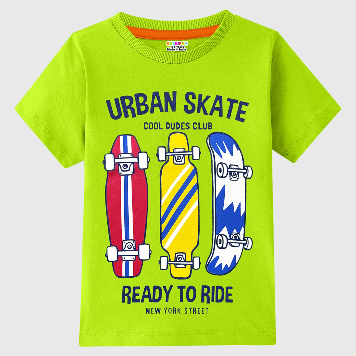 KUCHIPOO Boys Half Sleeves T-Shirts