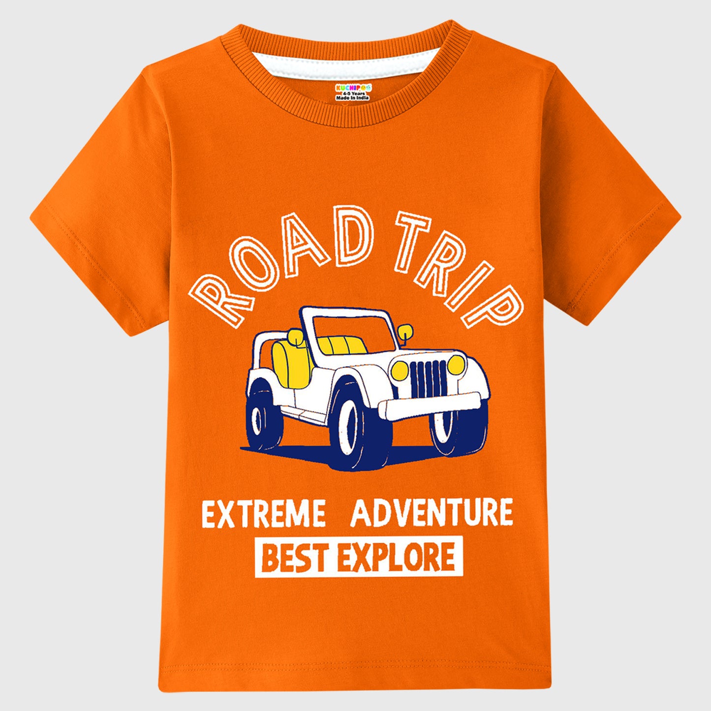 KUCHIPOO Boys Half Sleeves T-Shirts