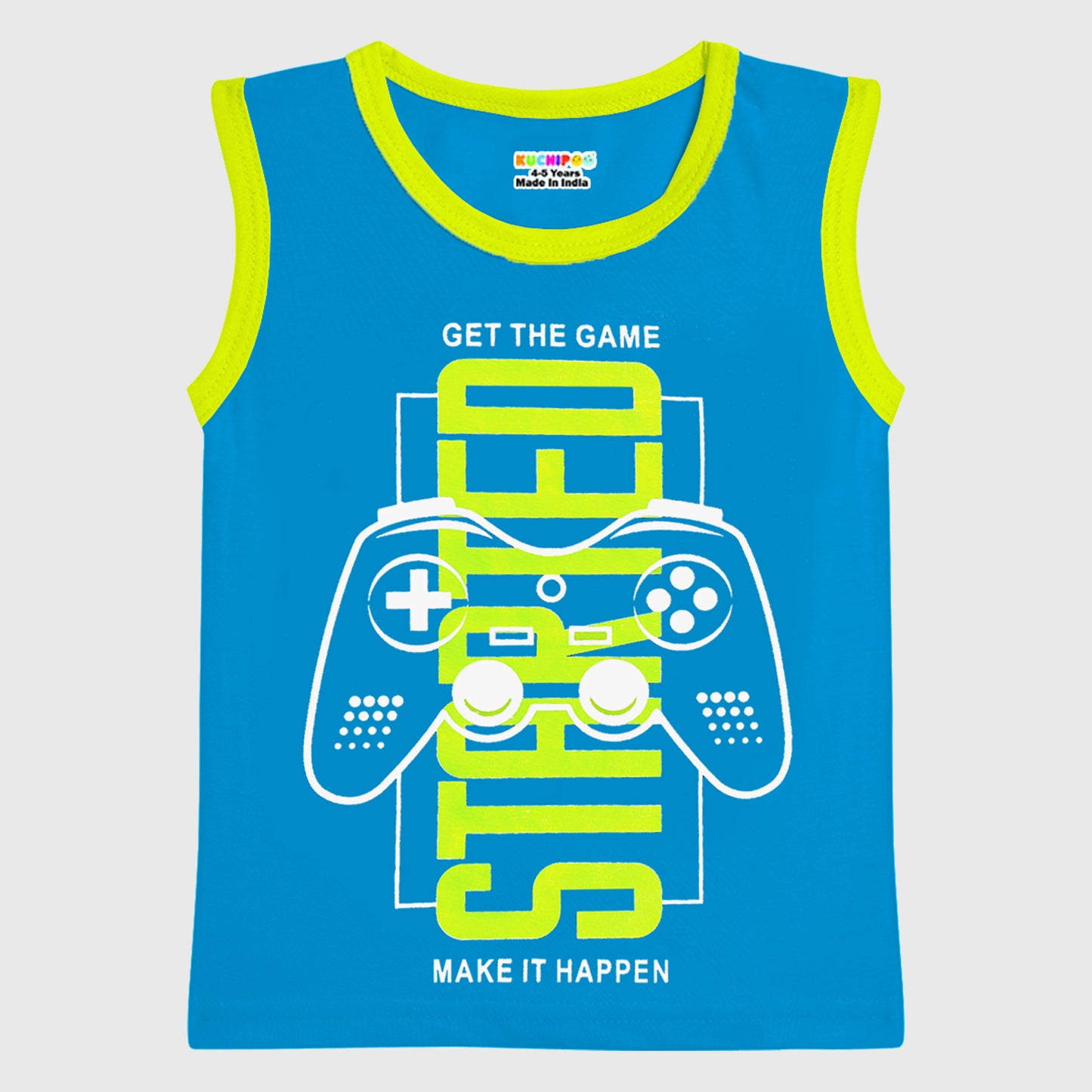 KUCHIPOO Boys Sleeves less T-Shirts