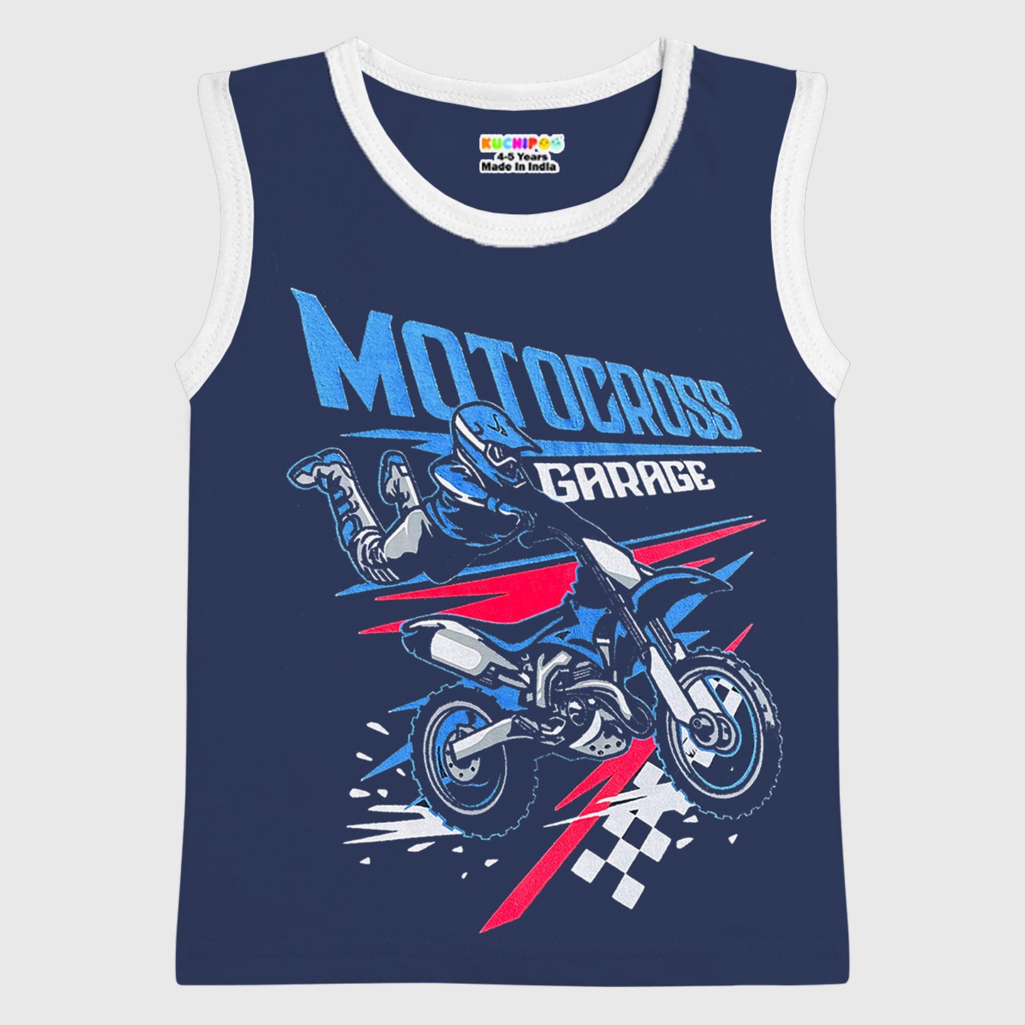 KUCHIPOO Boys Sleeves less T-Shirts
