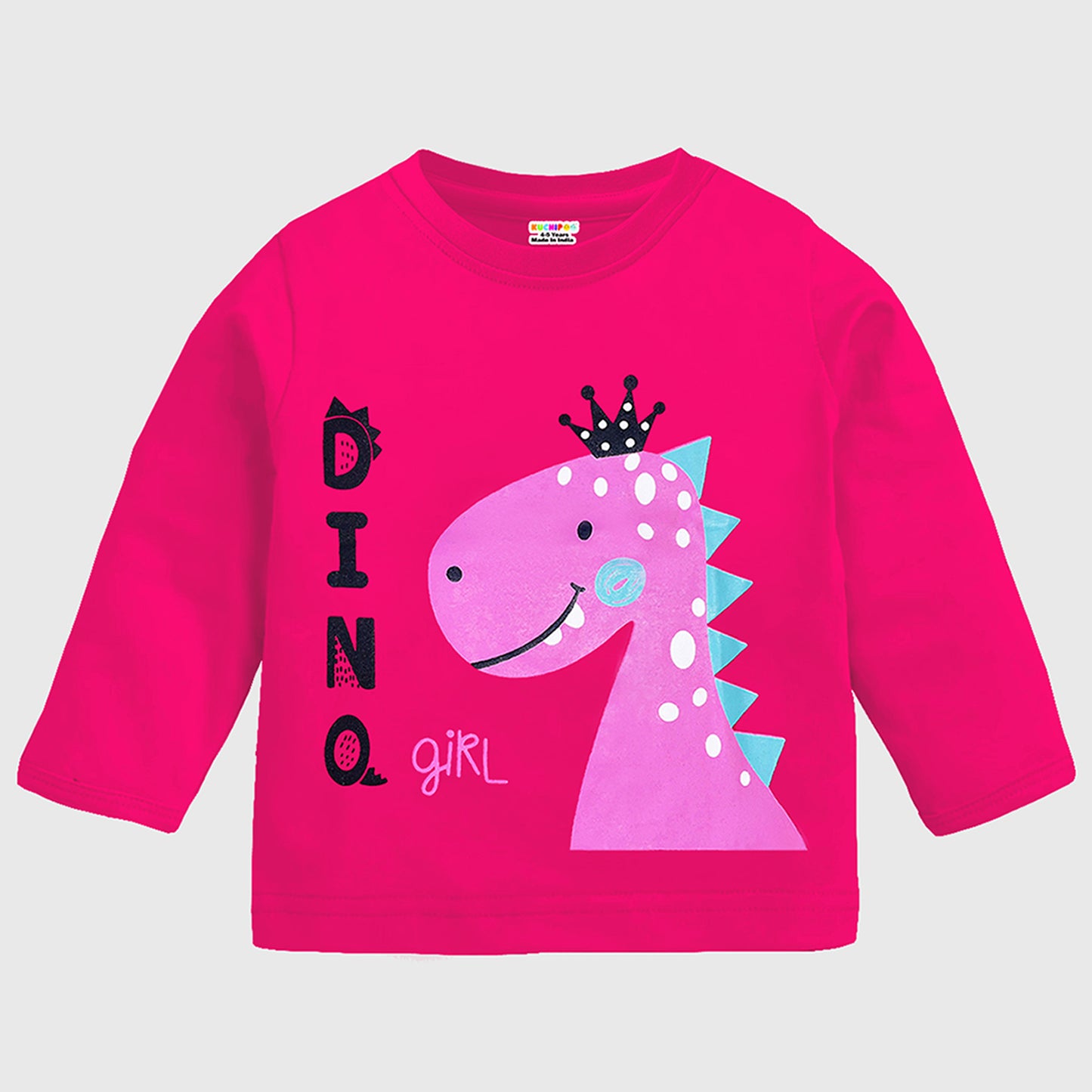 KUCHIPOO Baby Boys and Baby Girls Full Sleeves T-Shirts