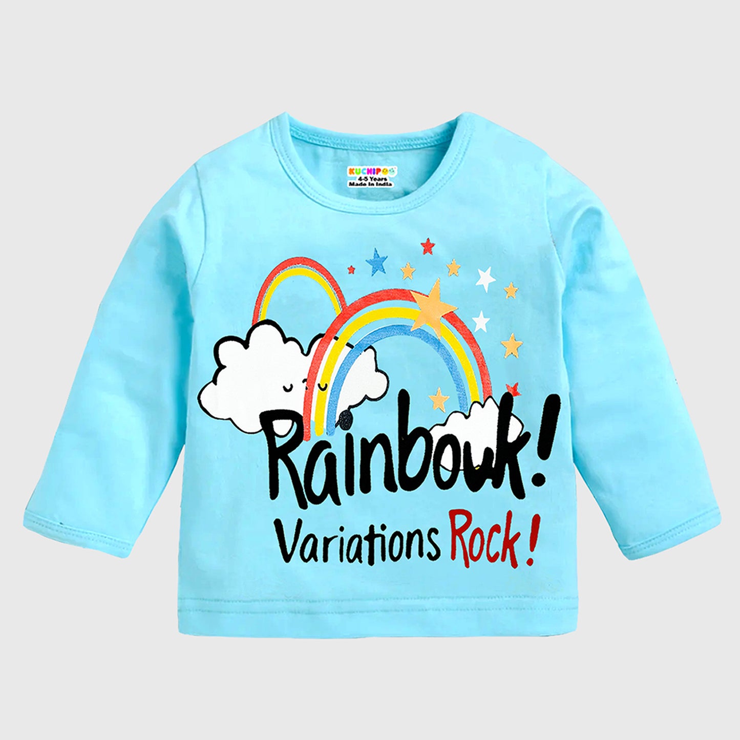 KUCHIPOO Baby Boys and Baby Girls Full Sleeves T-Shirts