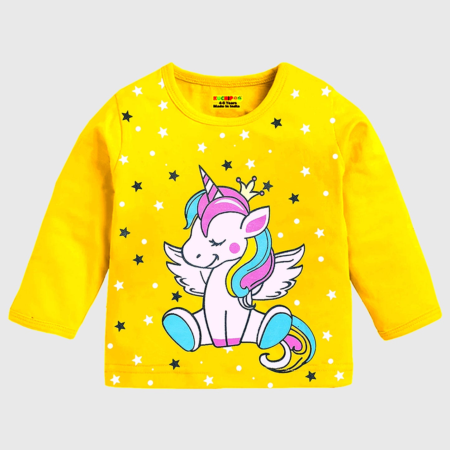 KUCHIPOO Baby Boys and Baby Girls Full Sleeves T-Shirts