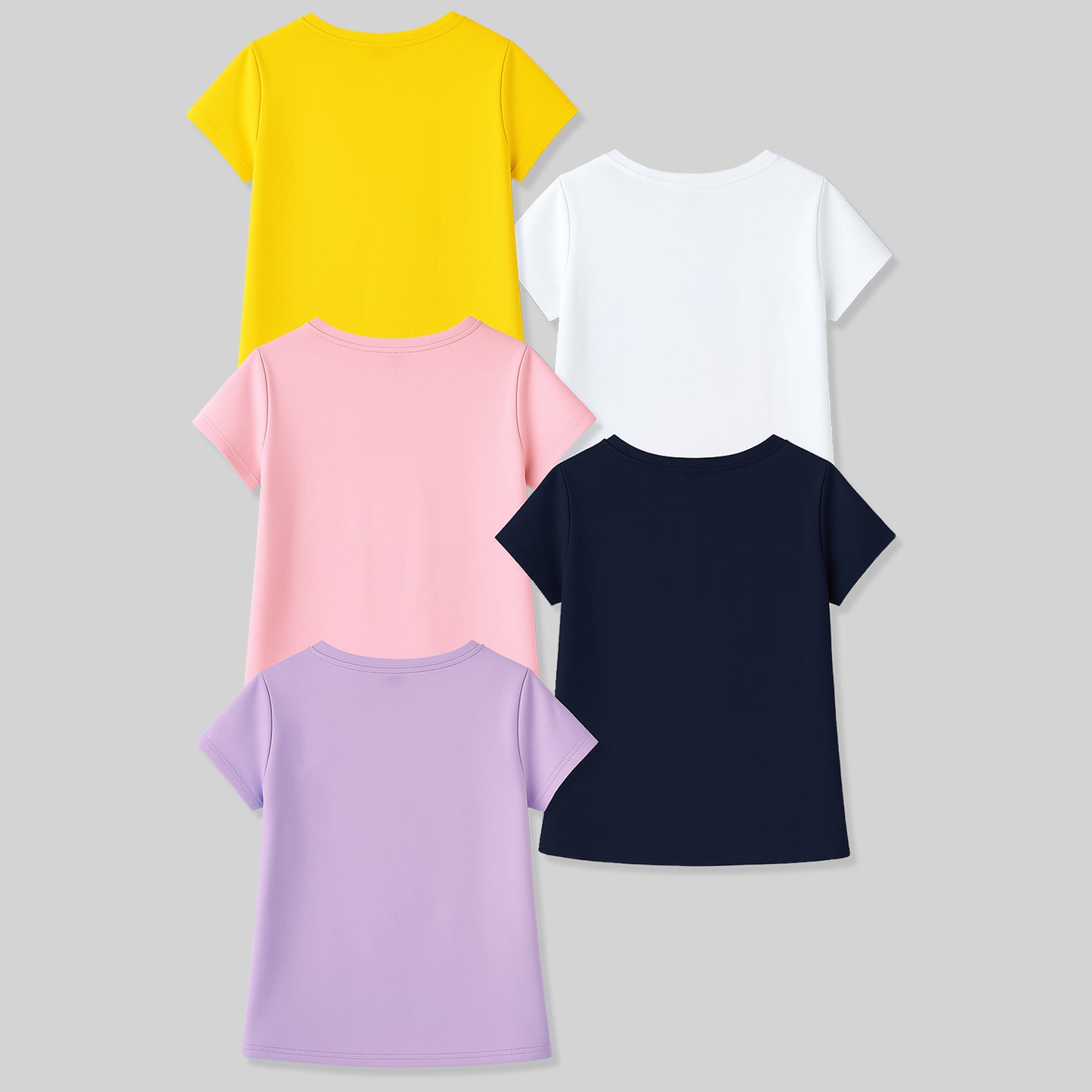 KUCHIPOO Girls Half Sleeves T-Shirts