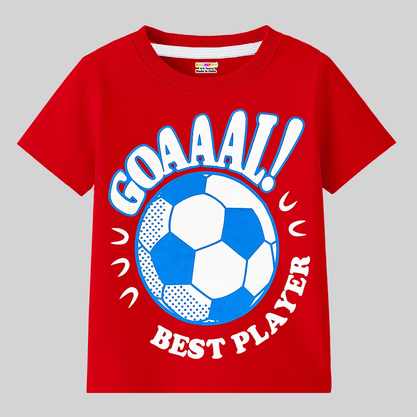 KUCHIPOO Boys Half Sleeves T-Shirts