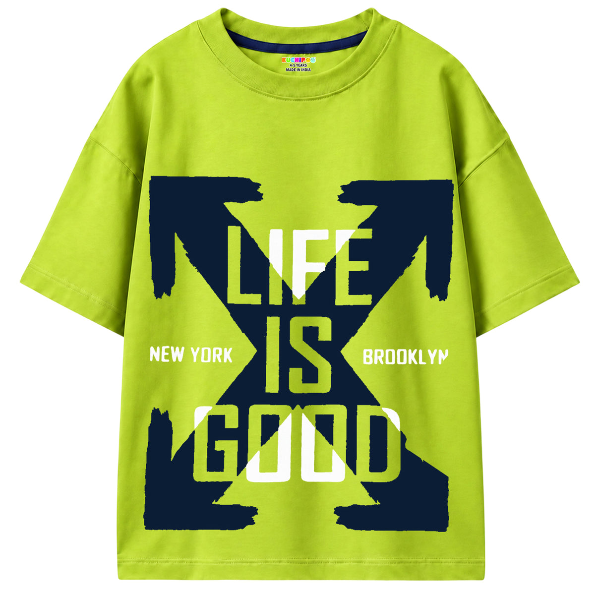 KUCHIPOO Boys Half Sleeves T-Shirts