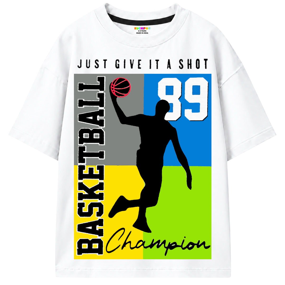 KUCHIPOO Boys Half Sleeves T-Shirts