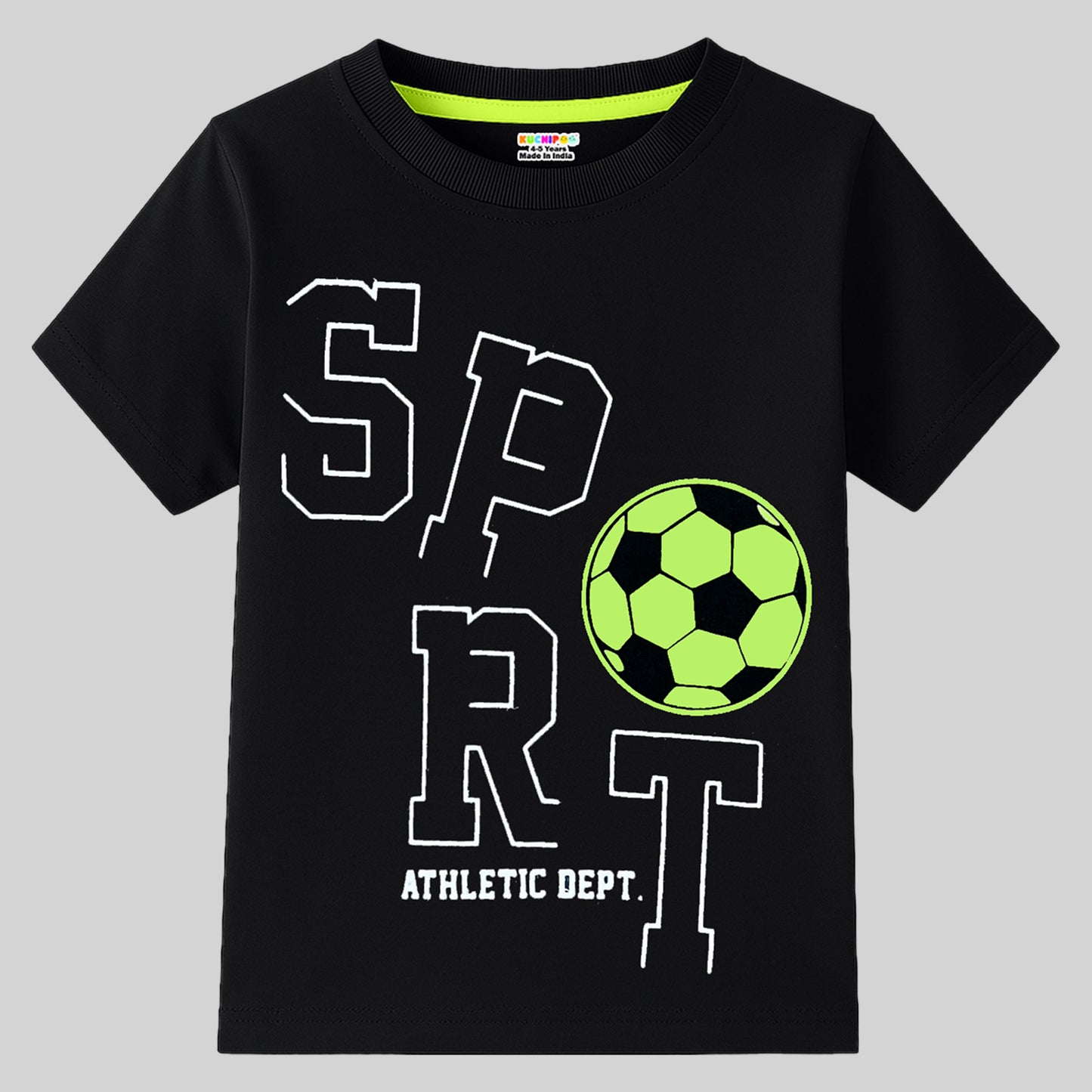 KUCHIPOO Boys Half Sleeves T-Shirts