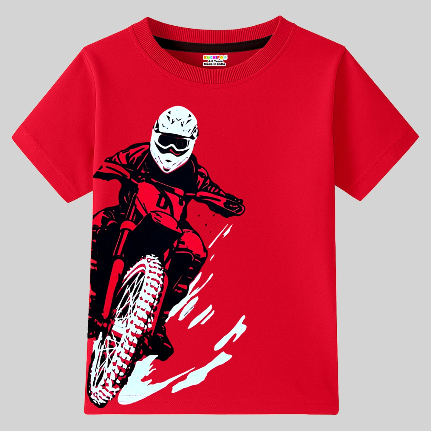 KUCHIPOO Boys Half Sleeves T-Shirts