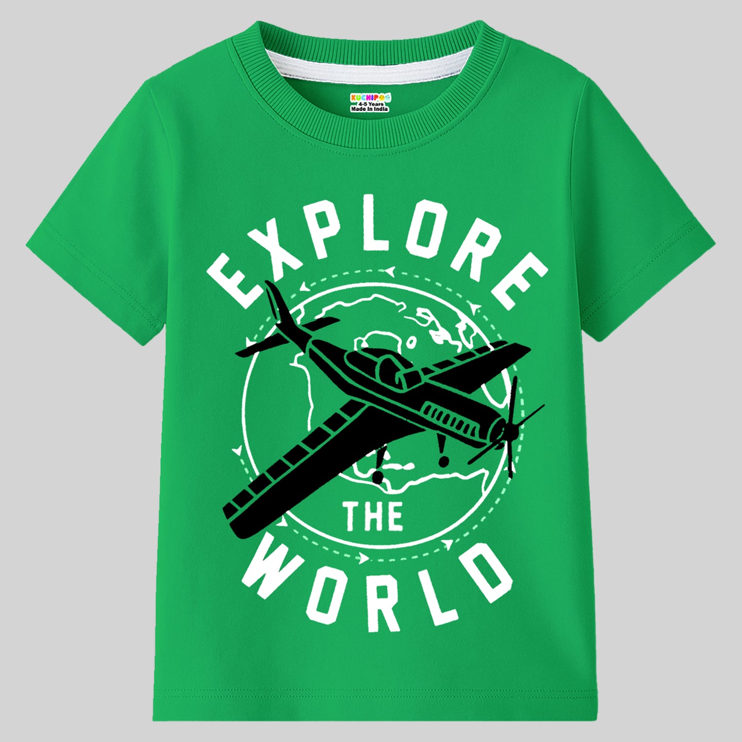 KUCHIPOO Boys Half Sleeves T-Shirts