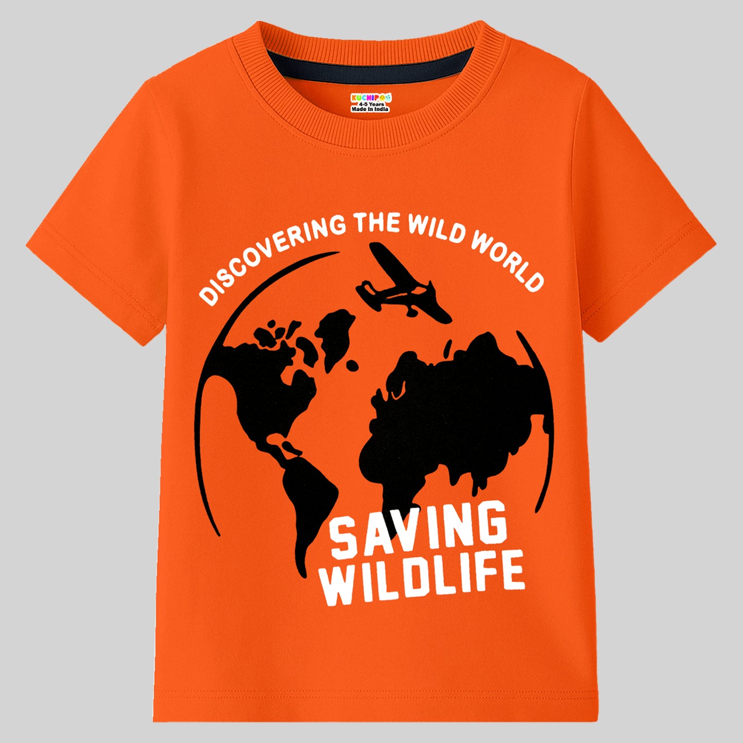 KUCHIPOO Boys Half Sleeves T-Shirts